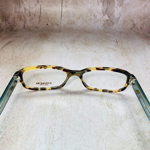Coach Rectangular Tortoise Eyeglasses Frames NWOT - Picture 4 of 12
